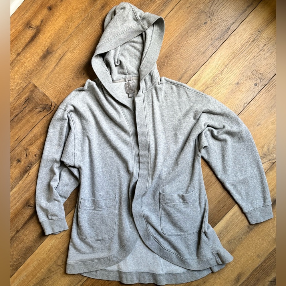 Women’s Gap Hooded Sweatshirt Jacket, Size Medium tall